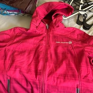 Free country pink winter coat